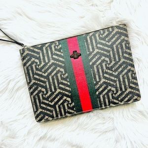GG Supreme Monogram Caleido Web Messenger Bag “Medium Document Holder”